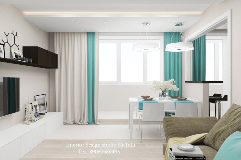 Интерьер студии 15 кв.м