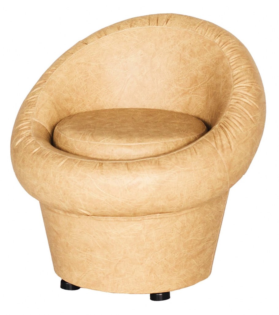 Круглый пуф со спинкой