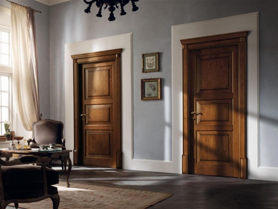 Деревянные двери в интерьере