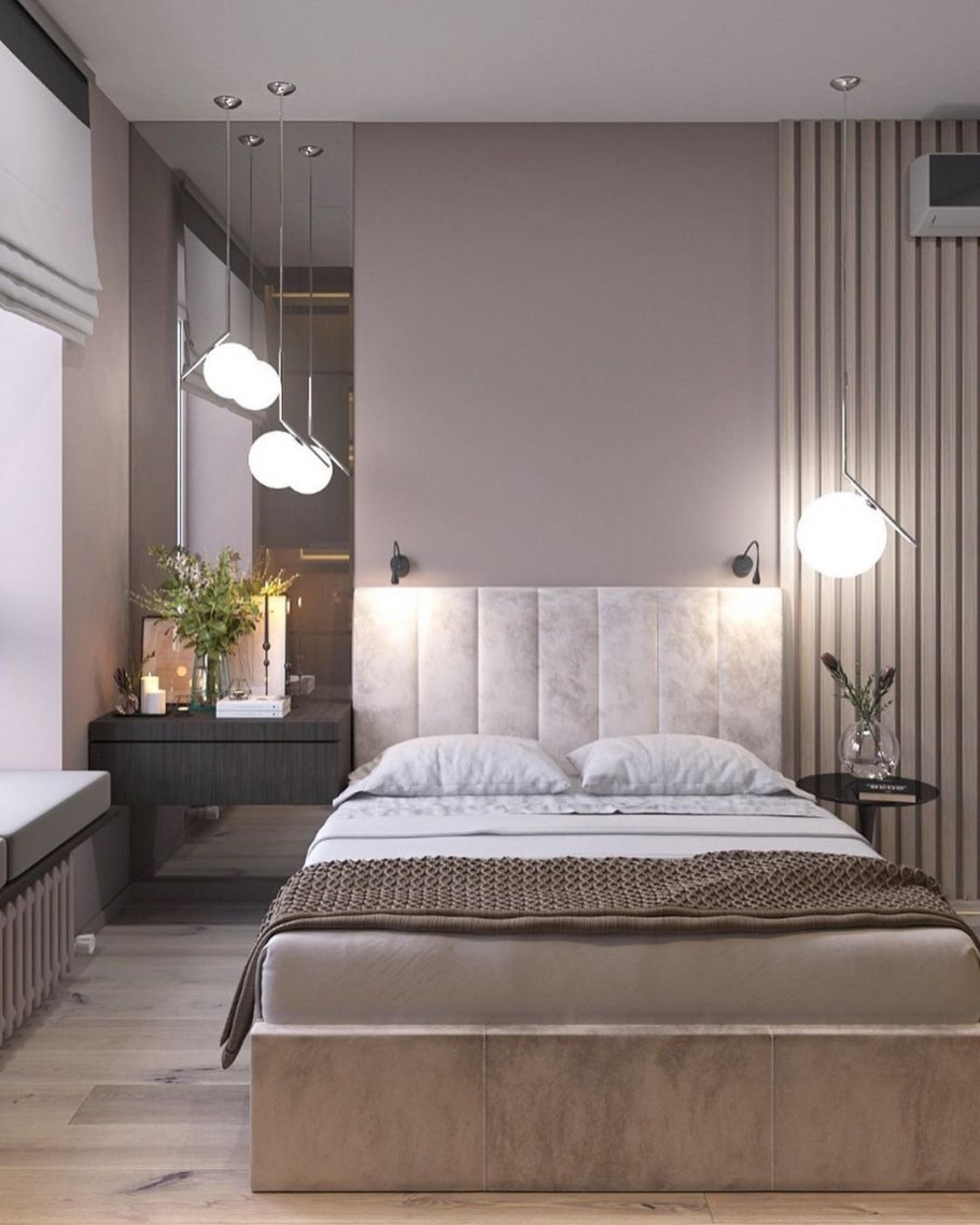 Интерьер современной спальни деловой девушки