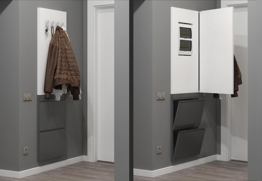 Счетчик в шкафу в прихожей