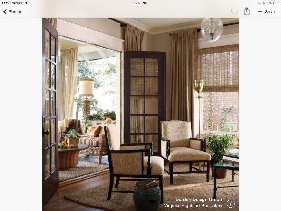 Шторы в колониальном стиле