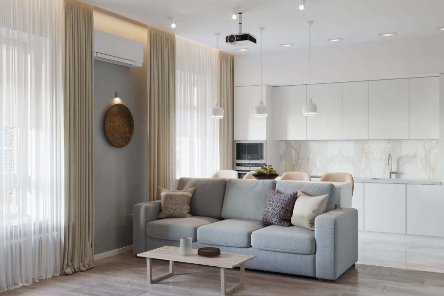 Покрасить стены в гостиной