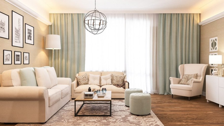 Холодный бежевый цвет в интерьере