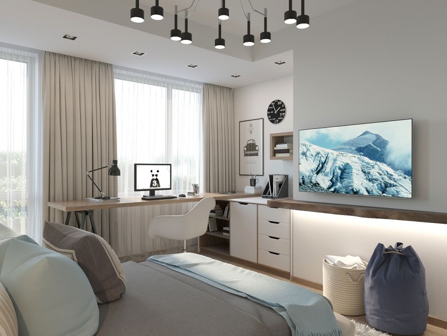 Стильная спальня для девушки