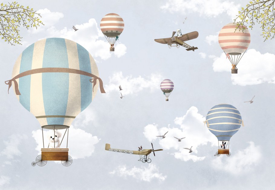 Детские обои стройка