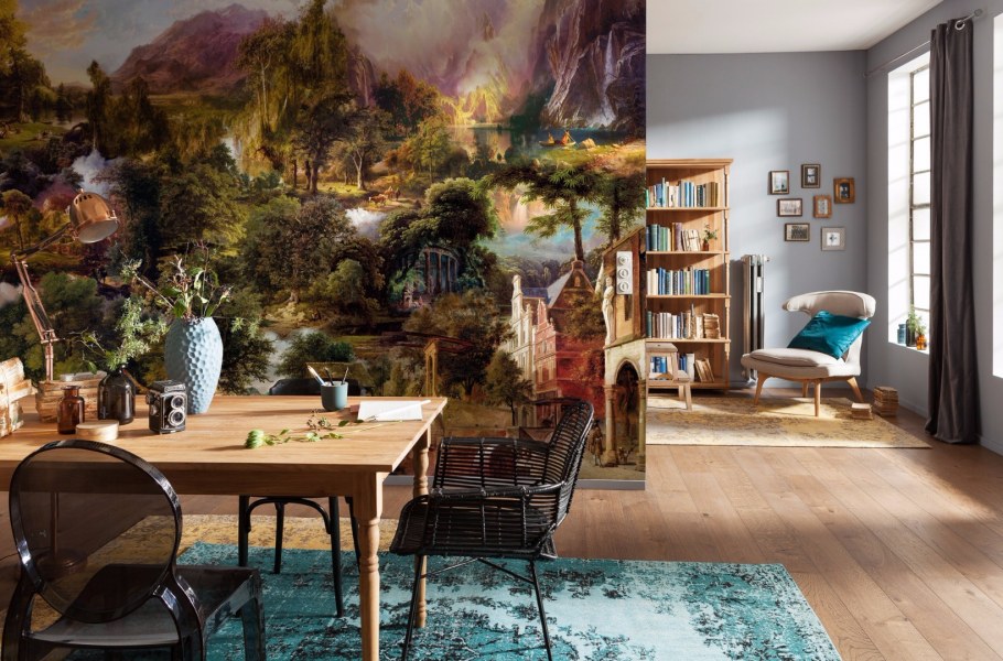 Фреска в угол комнаты