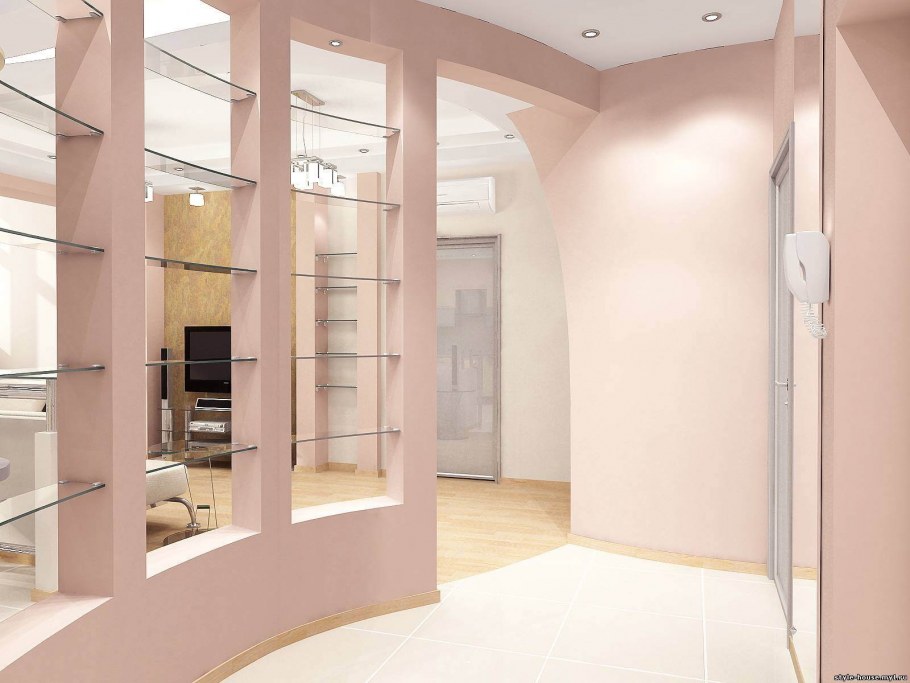 Зонирование прихожей