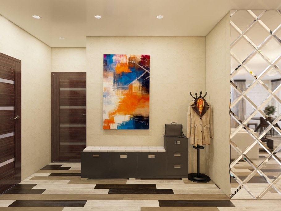 Декор высокий в прихожую