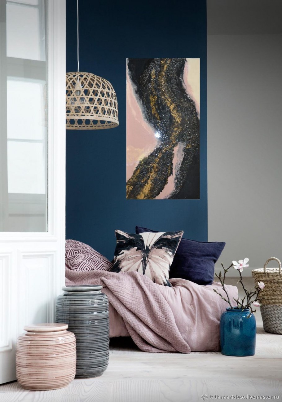 Цвет пыльной розы в интерьере