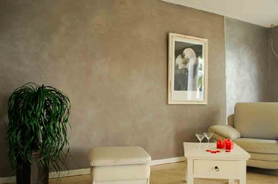 Штукатурка травертин в интерьере