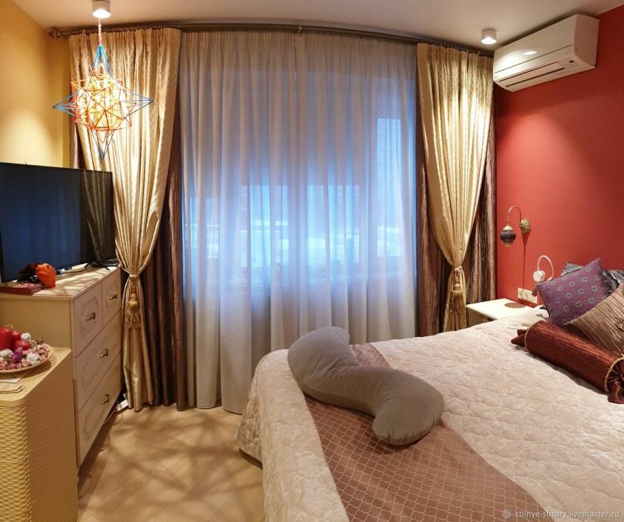 Портьеры в спальню