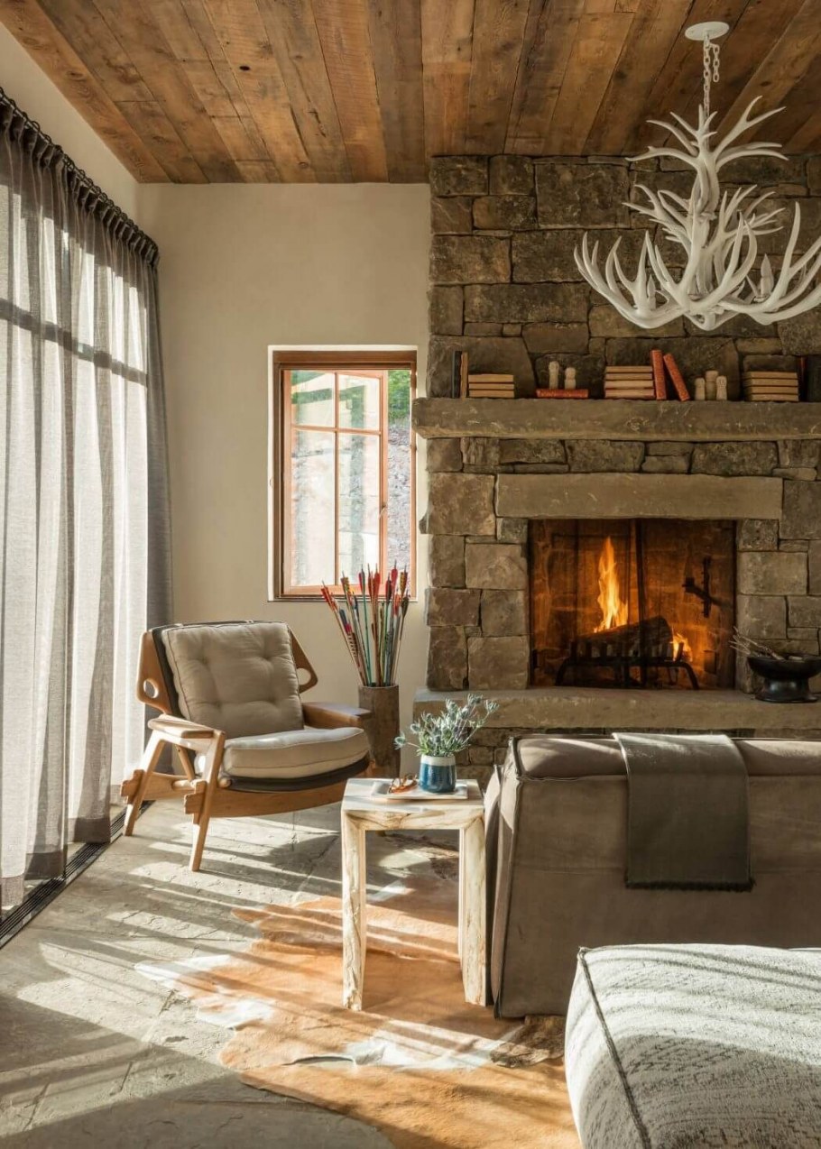 Рустикальный стиль гостиная