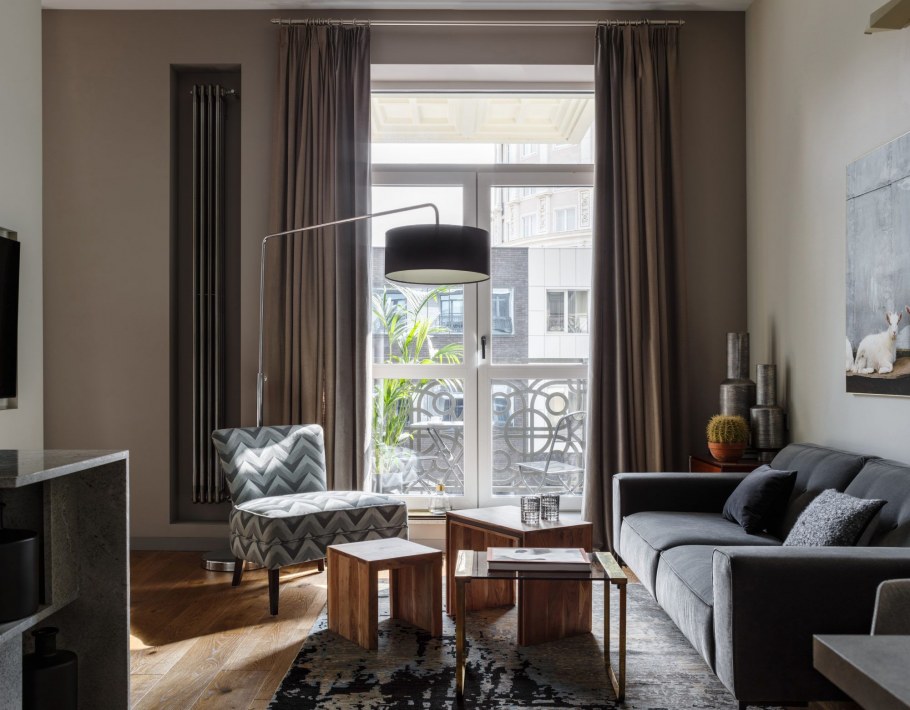 Интерьер в монохромной гамме