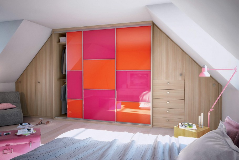 Гардеробная на мансарде