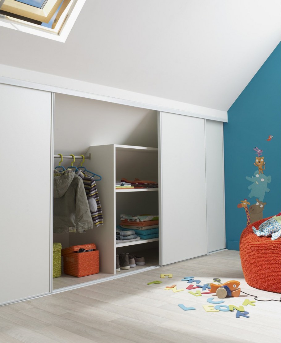 Гардеробная на мансарде