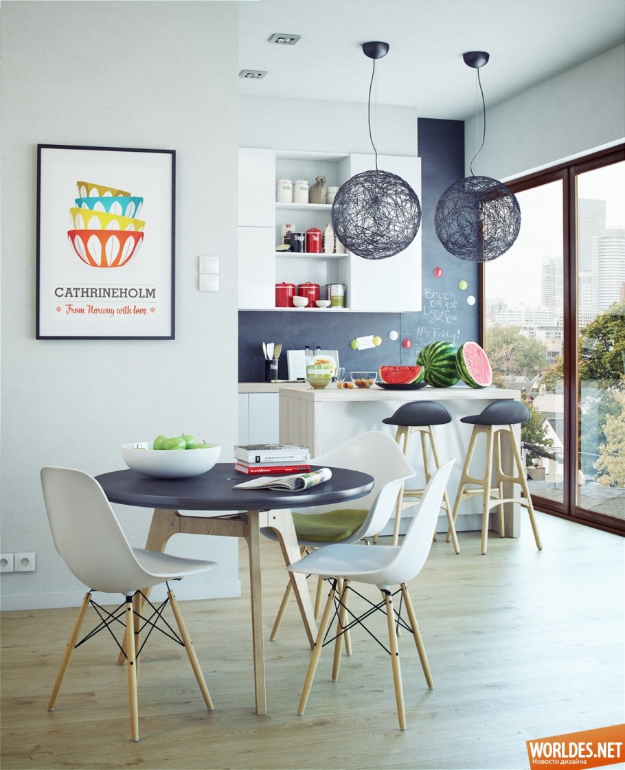 Кухонный диван в скандинавском стиле