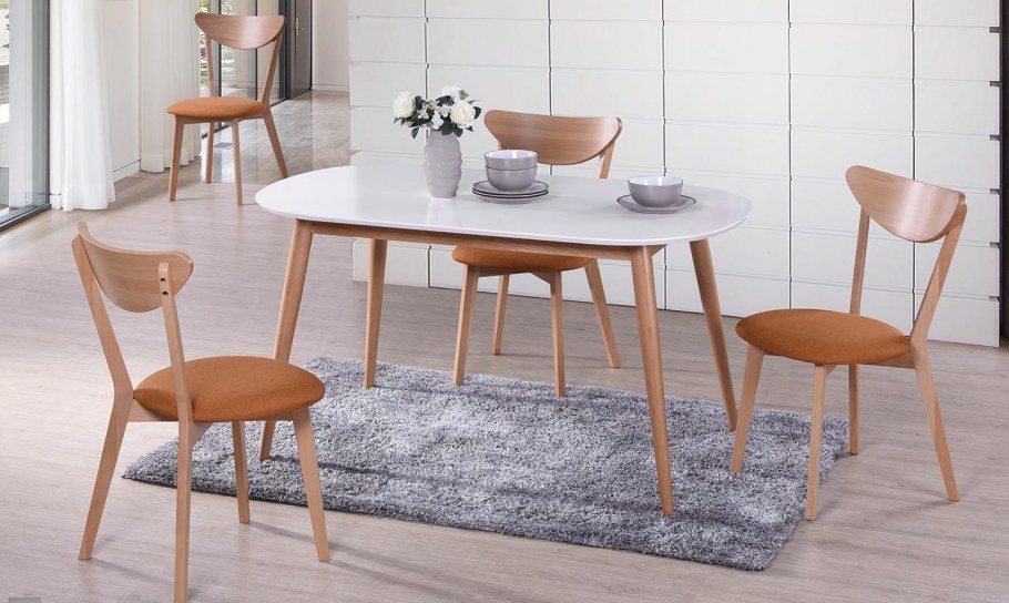 Маленькая кухня столовая в скандинавском стиле