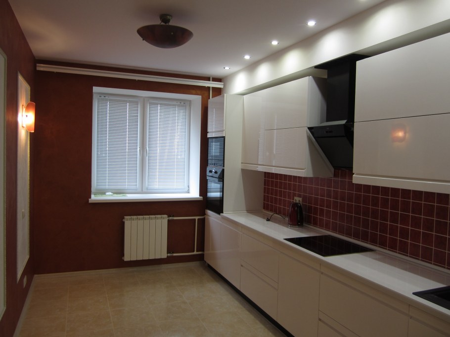 Ниша из гипсокартона в спальне