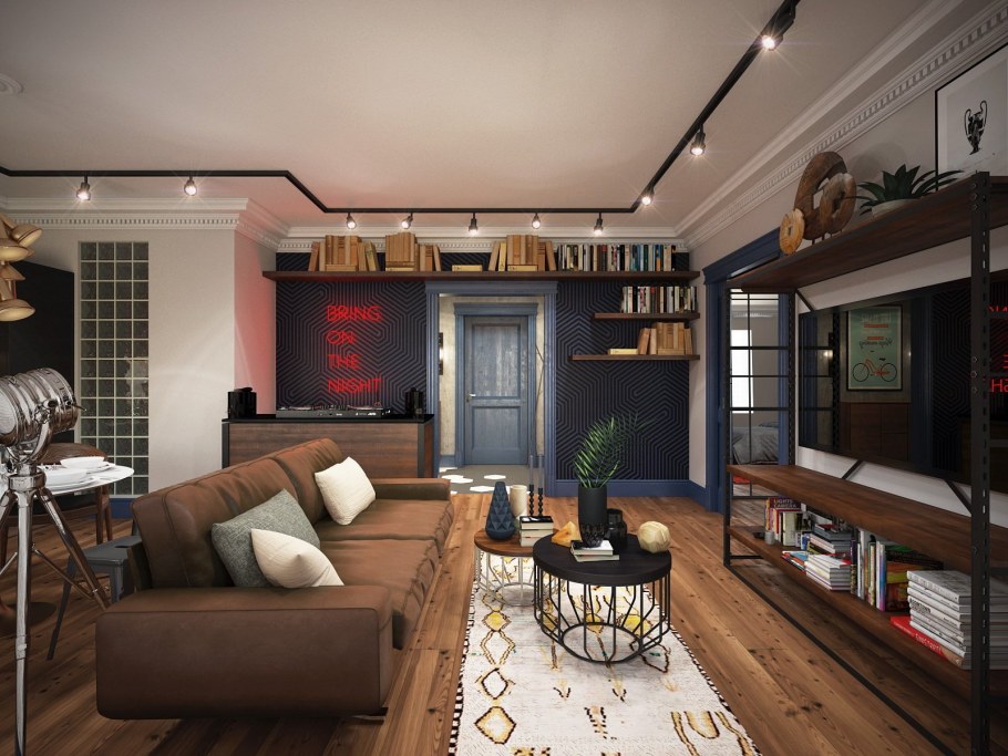 Мужской интерьер квартиры