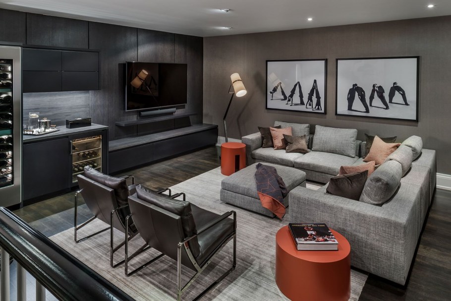 Гостиная в мужском стиле