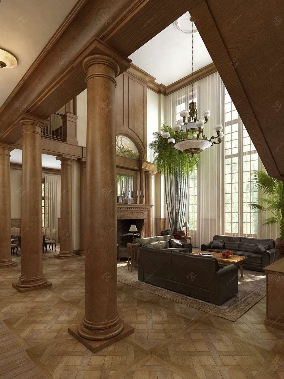 Колонны в интерьере