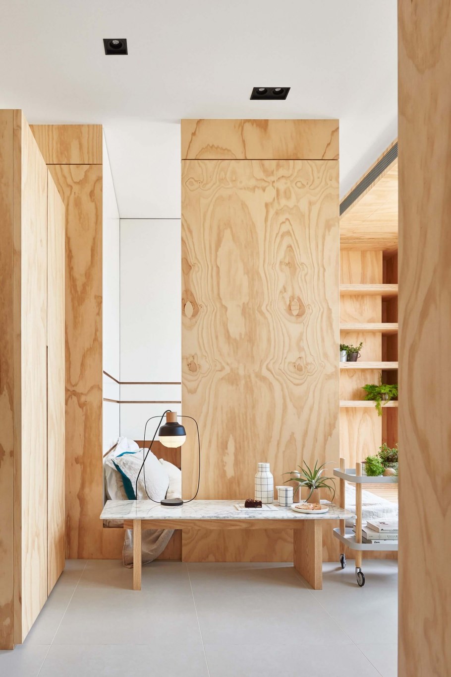 Фанера в интерьере