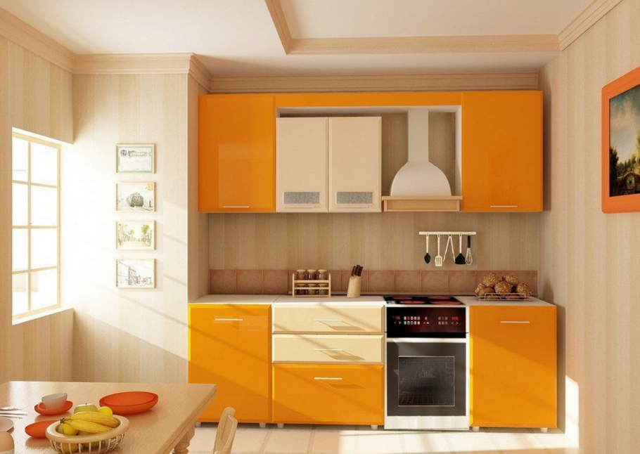 Кухня терракотового цвета