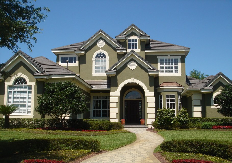 Шикарный дом снаружи