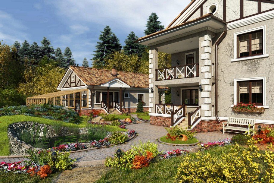 Модель загородного дома