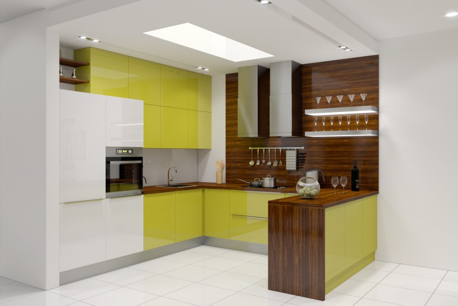 Интерьеры кухни Zetta 3д визуализация