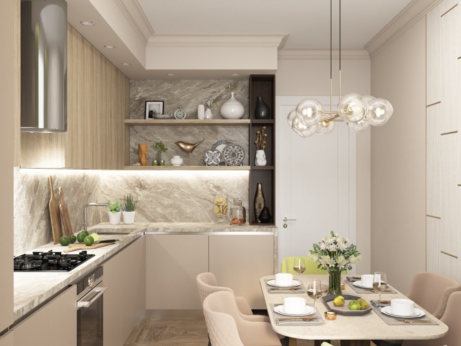 Современная кухня рендер