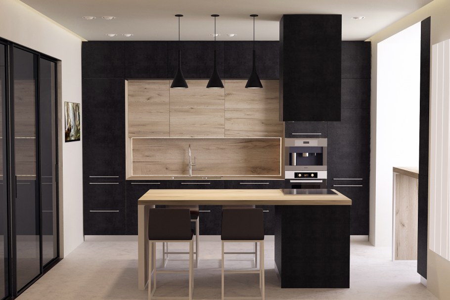 Кухонный гарнитур рендер