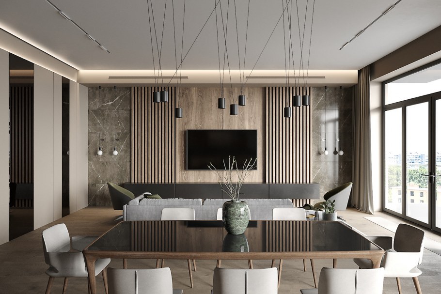 Рендер кухни 3д Макс