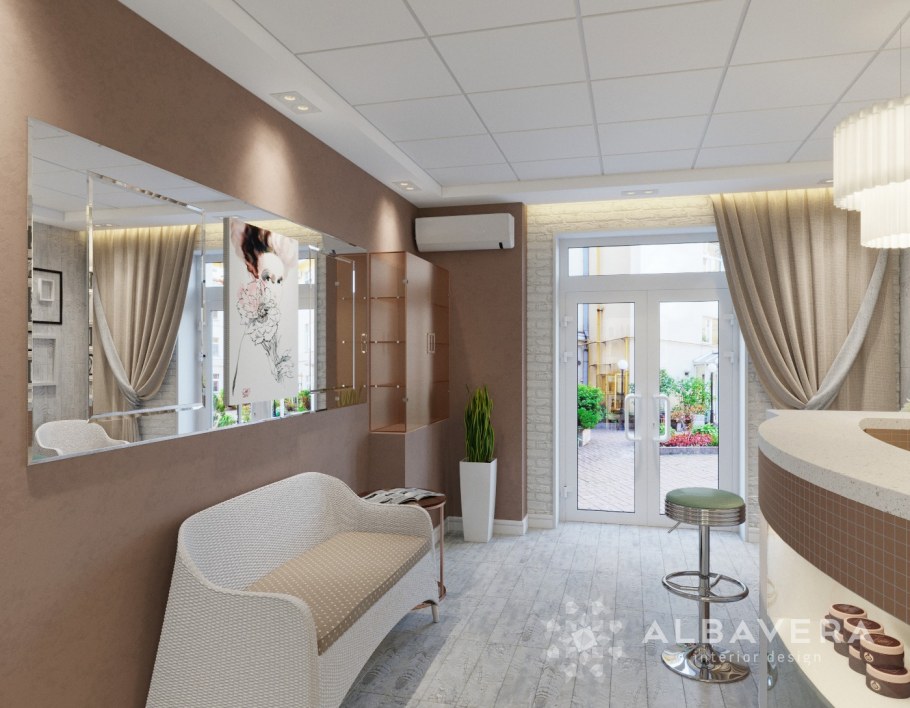 Маникюрный салон в белом цвете