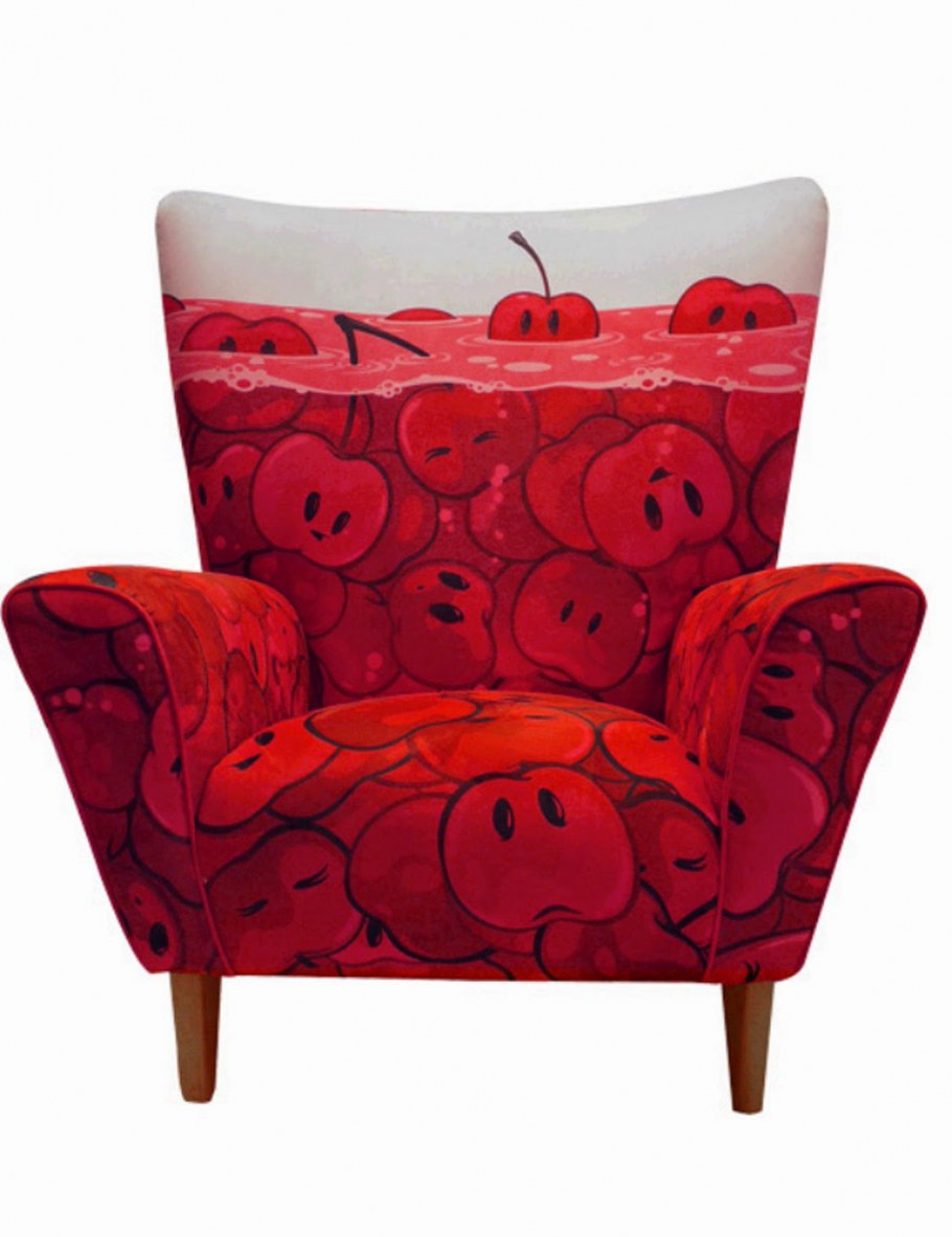 Джинсовое кресло