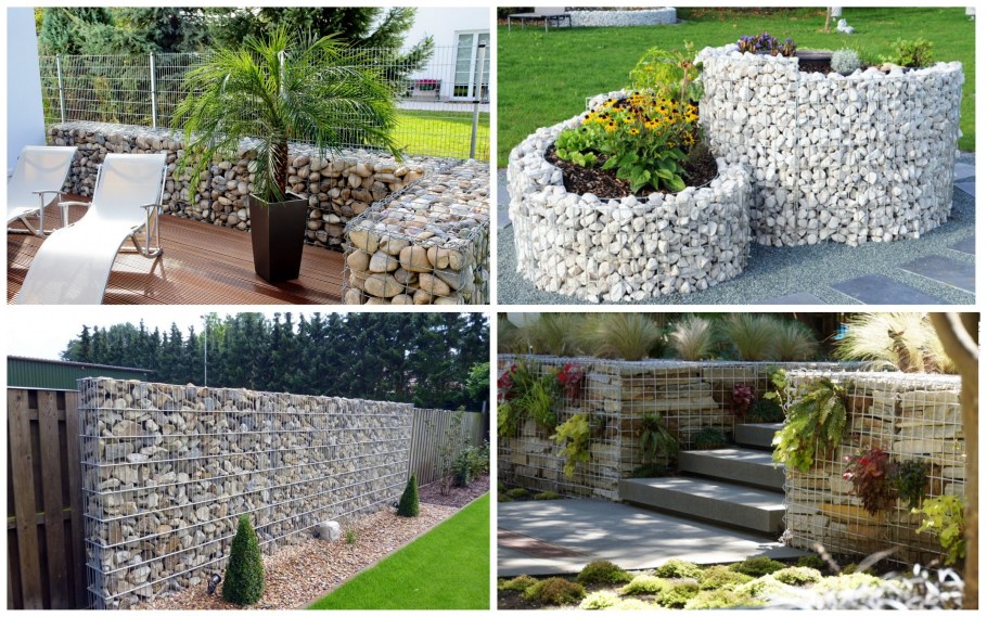 Высокие грядки из габионов