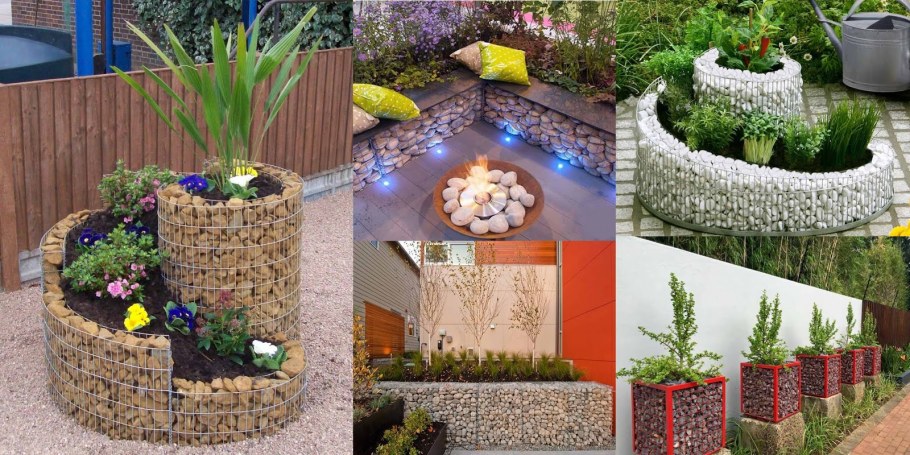 Габионы пирамидой