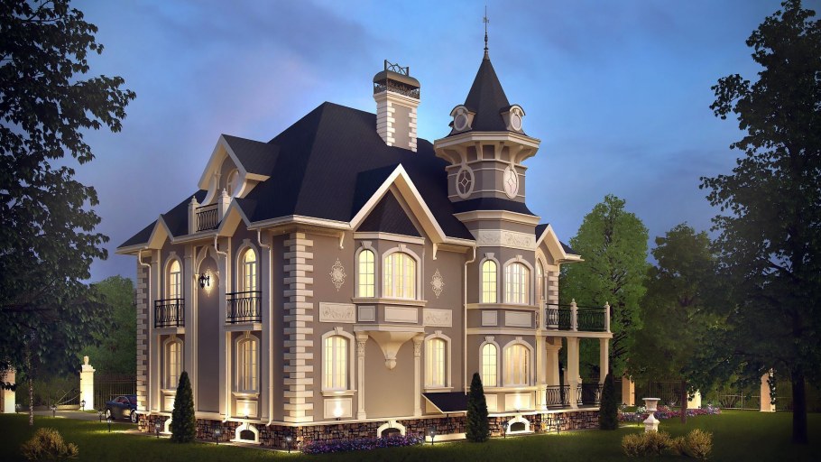 Двухэтажный особняк