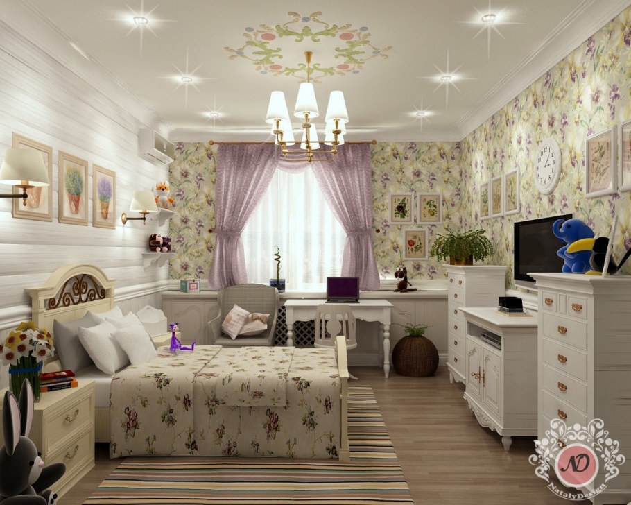 Комната для девочки в стиле Прованс