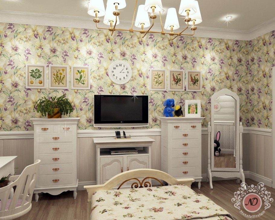 Мебель для комнаты девочки в стиле Прованс