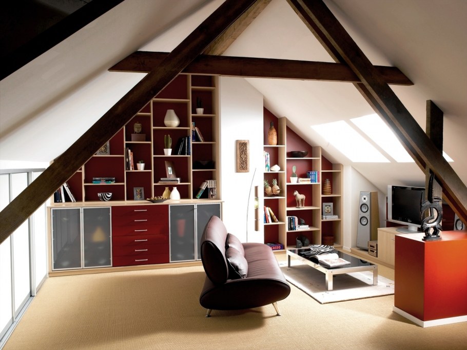 Стеллаж перегородка в стиле лофт