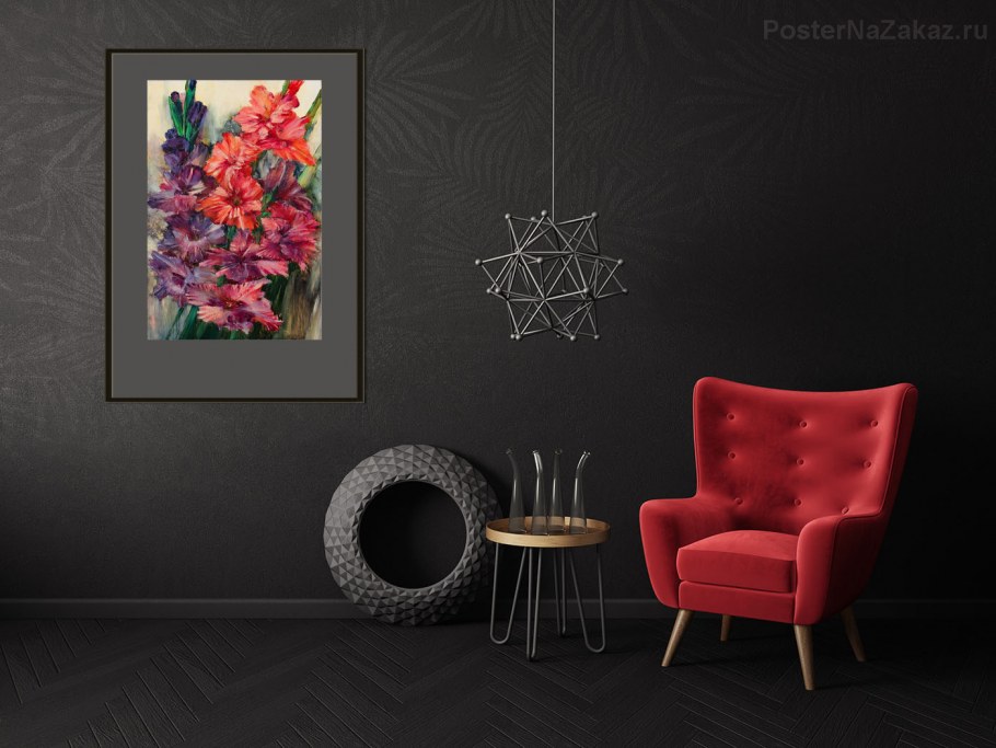 Королевская спальня в фиолетовом цвете