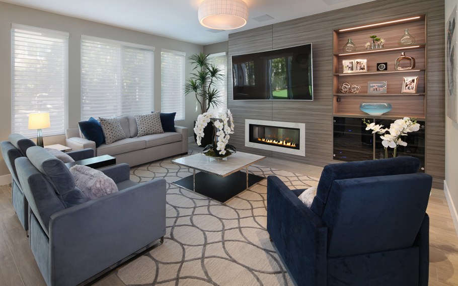 Гостиная с 2 диванами