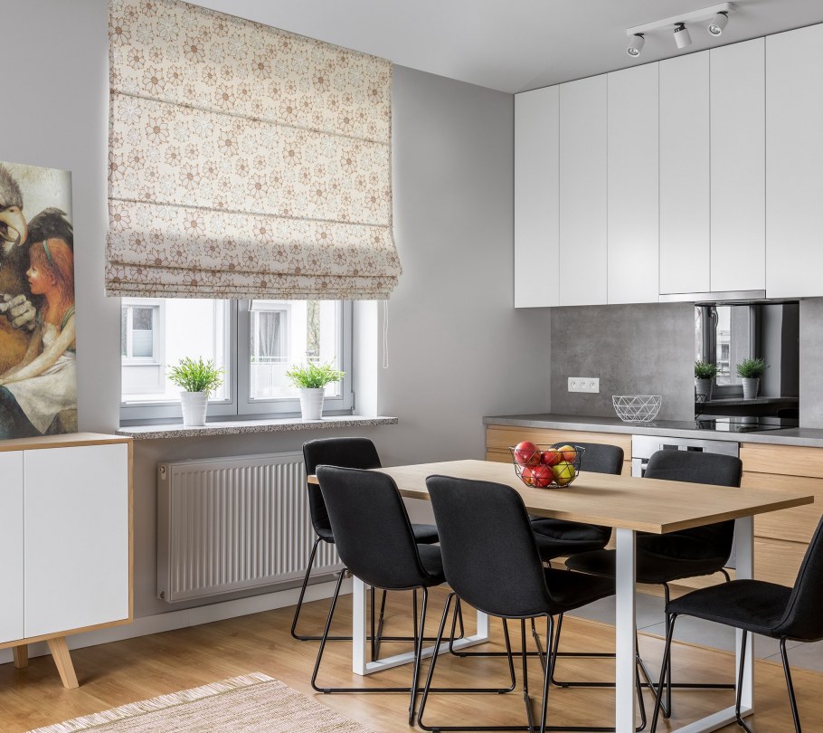 Римская штора мини "Botanico tallo", Marron (86), ширина 73 см