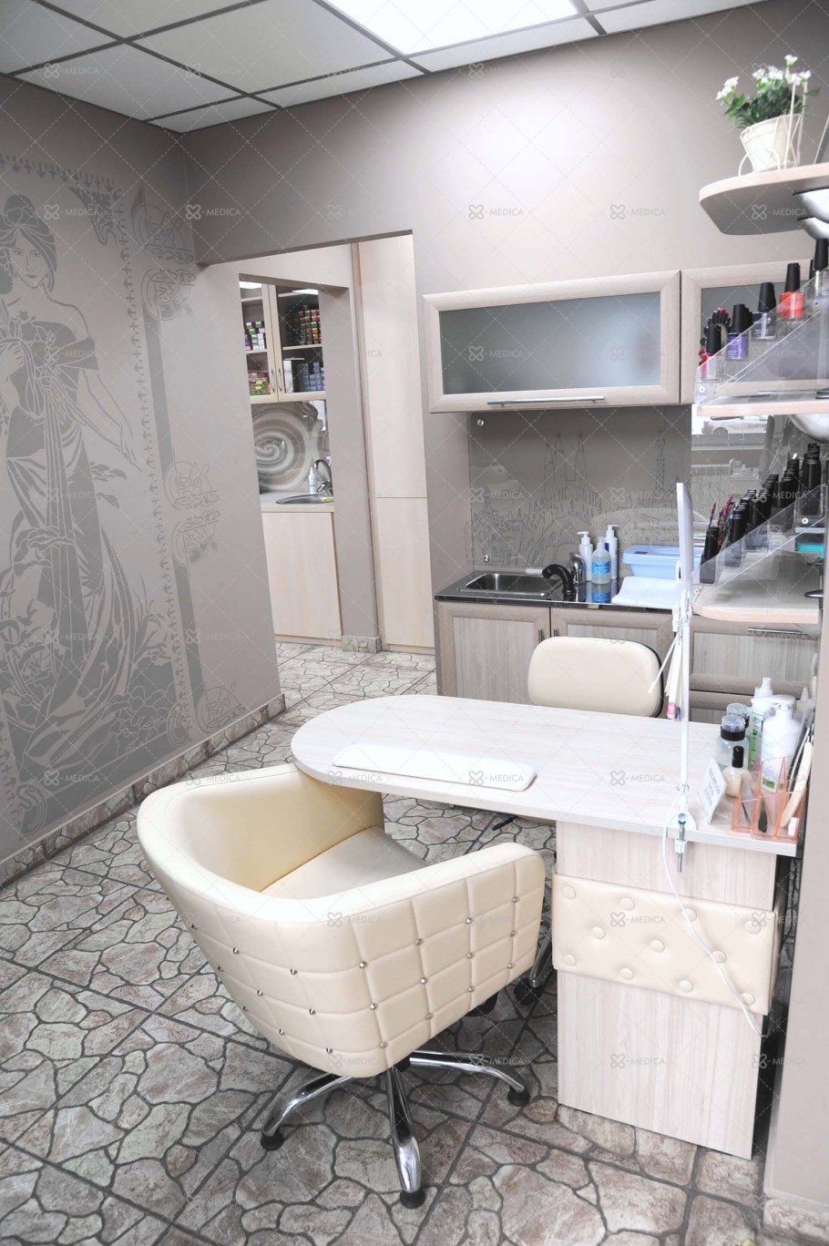 Рабочее место в нише