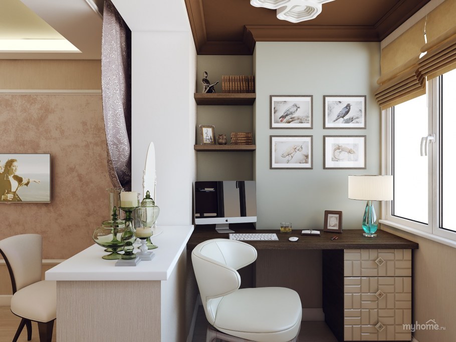 Интерьер маленького офиса