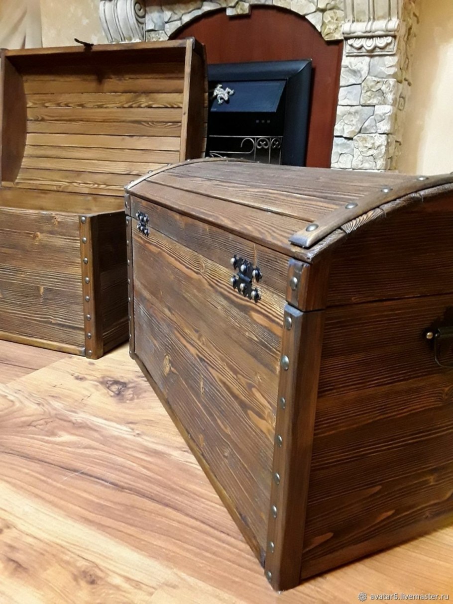 Сундуки для хранения вещей деревянные