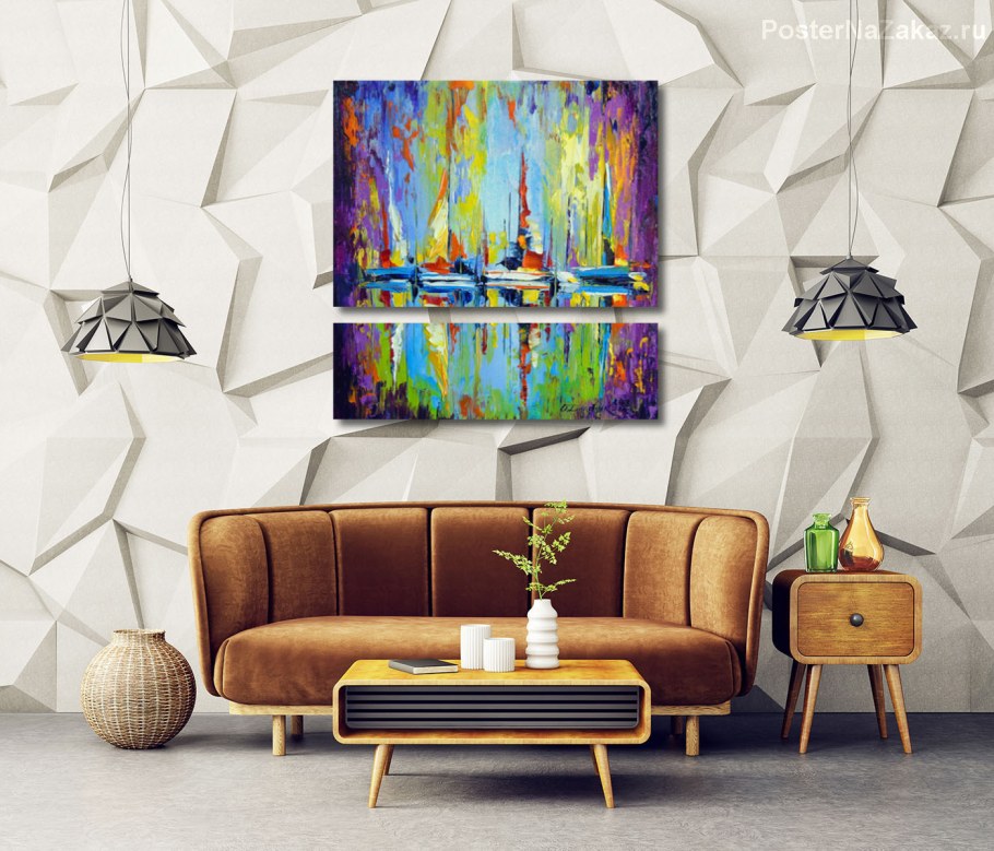 Интерьер для визуализации картин