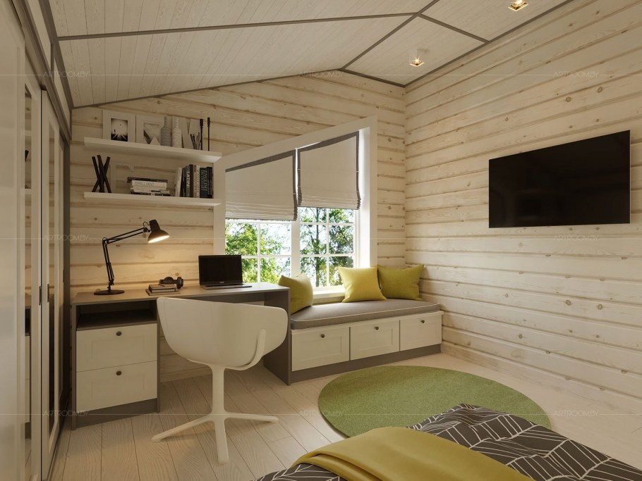 Дом из бруса интерьер